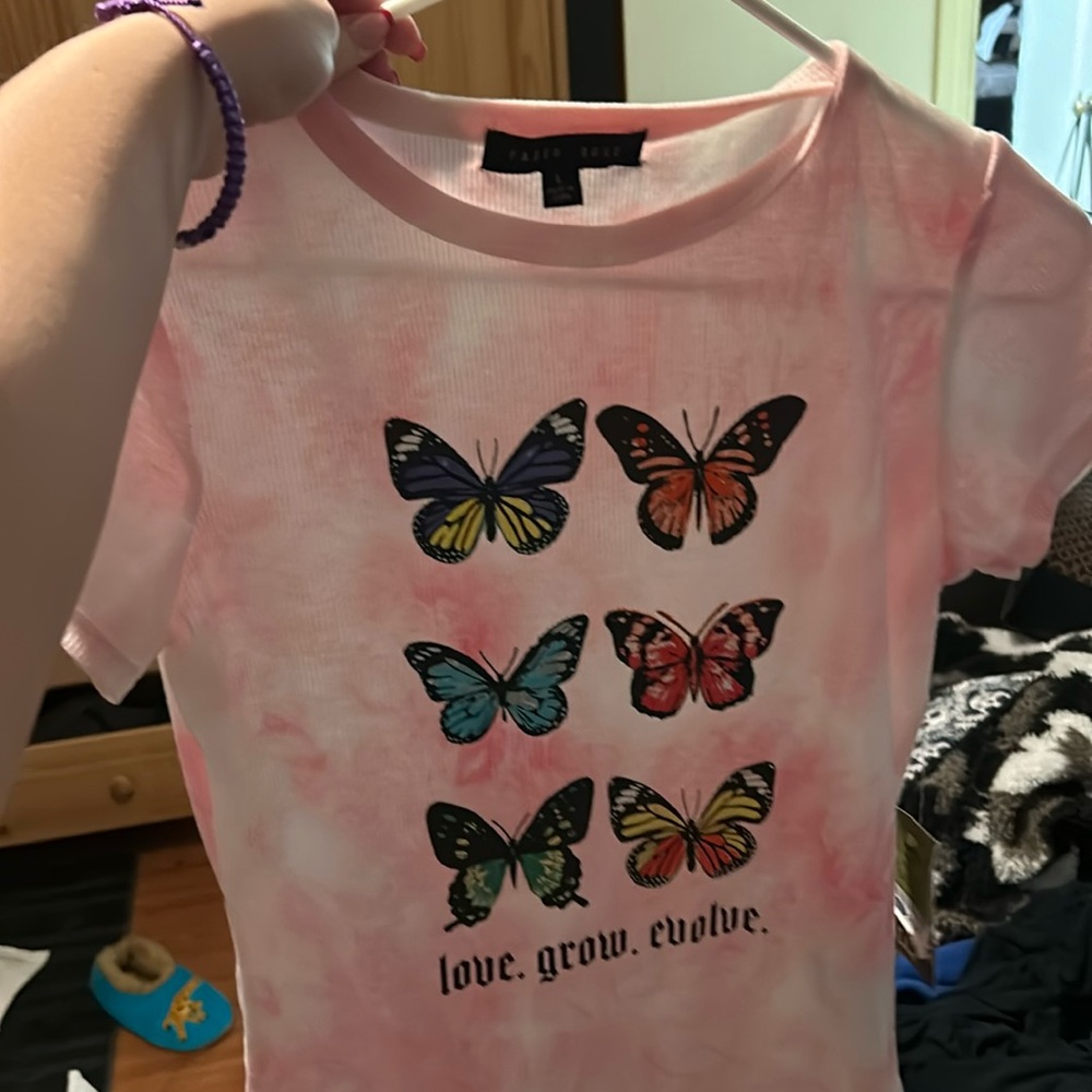 Pink crop top